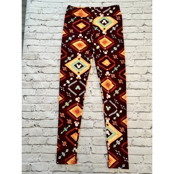 Lularoe Legging OS Bright And Colorful Disney Minnie Mouse - Picture 2 of 2